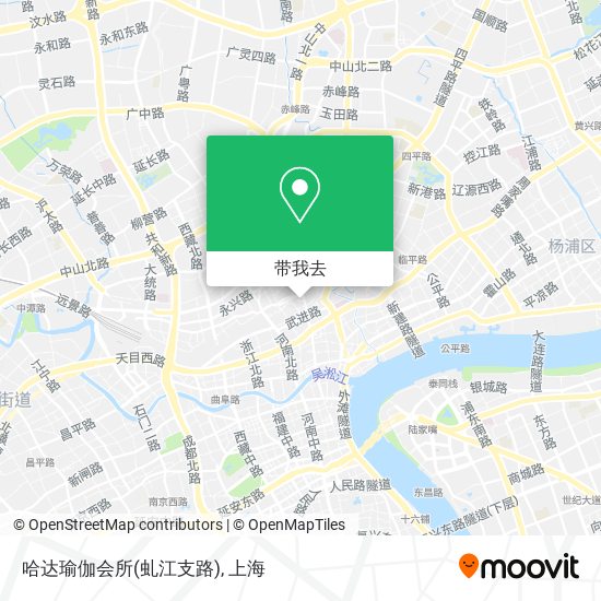 哈达瑜伽会所(虬江支路)地图