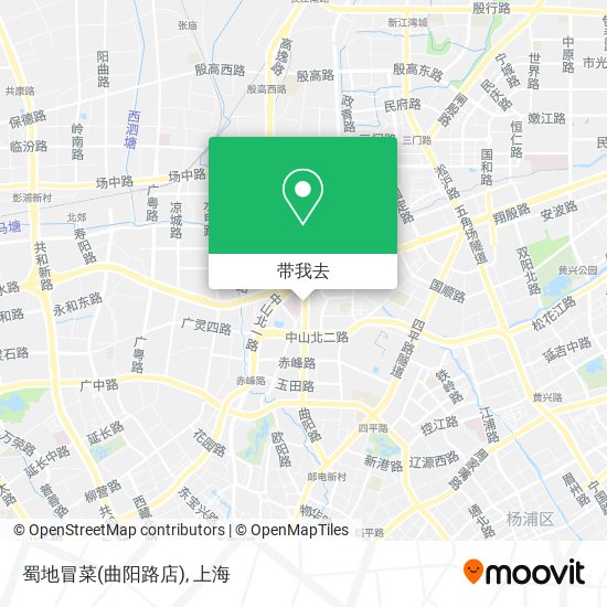 蜀地冒菜(曲阳路店)地图