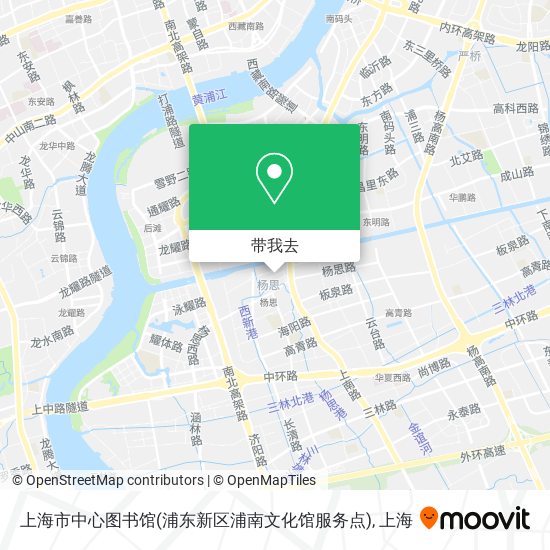 上海市中心图书馆(浦东新区浦南文化馆服务点)地图