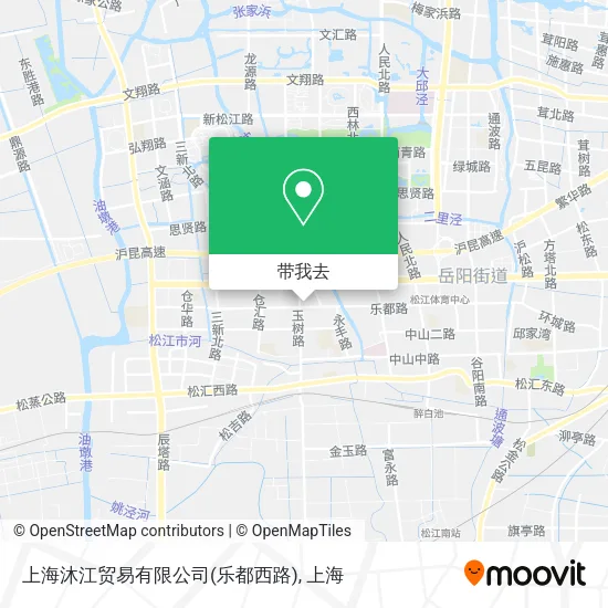 上海沐江贸易有限公司(乐都西路)地图