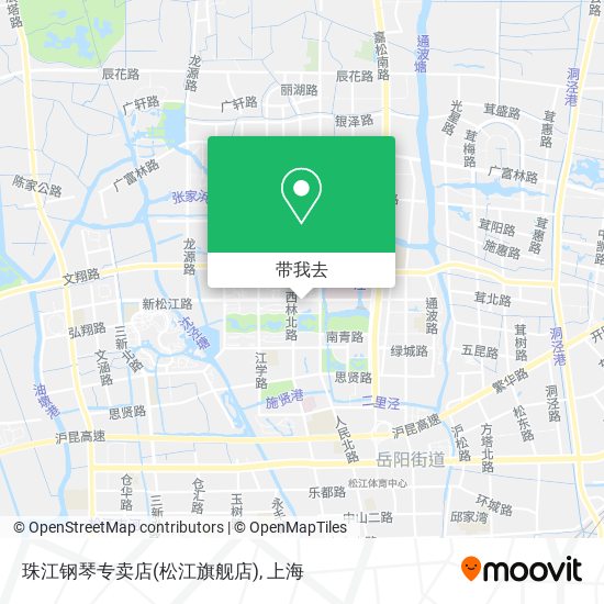 珠江钢琴专卖店(松江旗舰店)地图