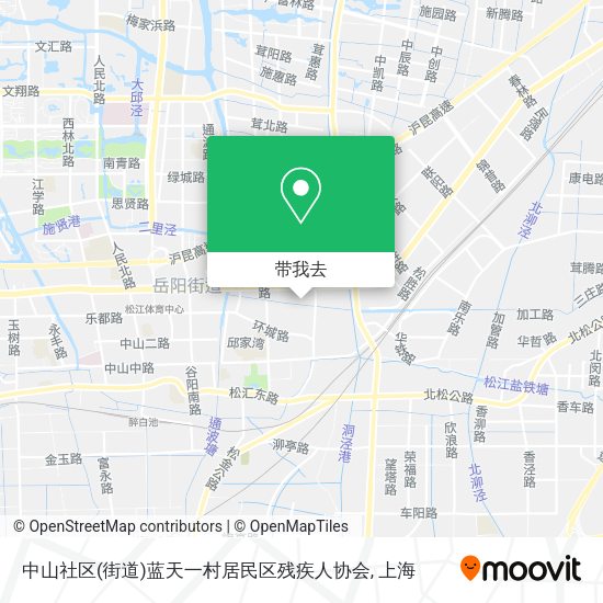 中山社区(街道)蓝天一村居民区残疾人协会地图