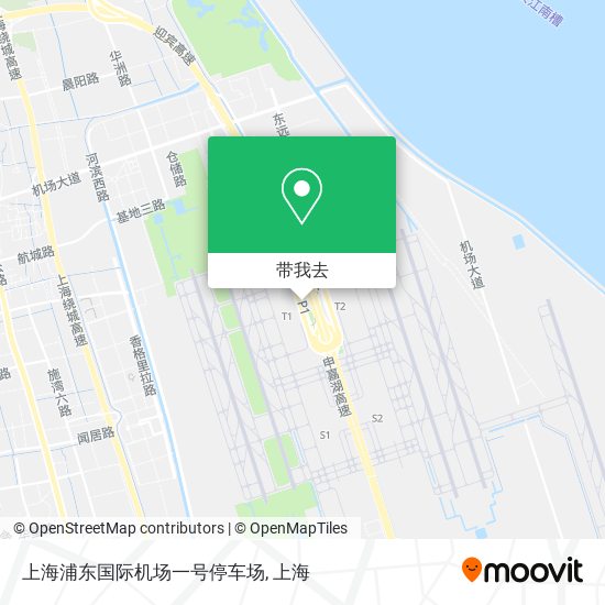 上海浦东国际机场一号停车场地图