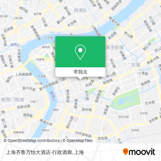 上海齐鲁万怡大酒店-行政酒廊地图