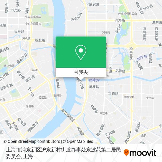 上海市浦东新区沪东新村街道办事处东波苑第二居民委员会地图