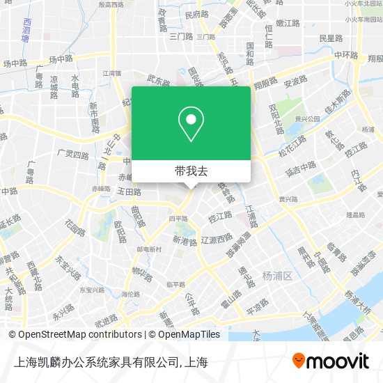 上海凯麟办公系统家具有限公司地图