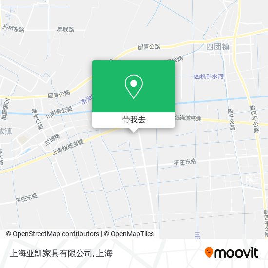 上海亚凯家具有限公司地图