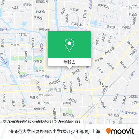 上海师范大学附属外国语小学(松江少年邮局)地图