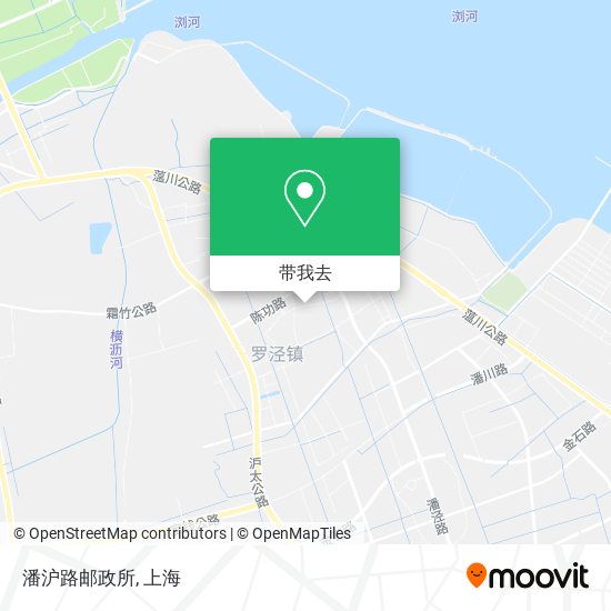 潘沪路邮政所地图