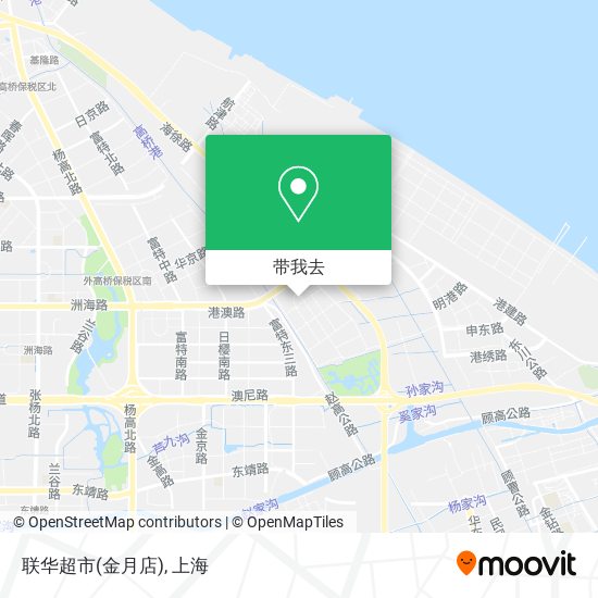 联华超市(金月店)地图