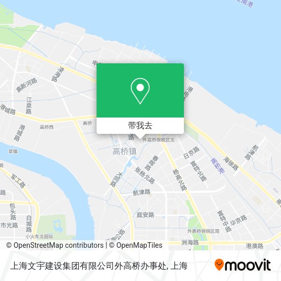 上海文宇建设集团有限公司外高桥办事处地图