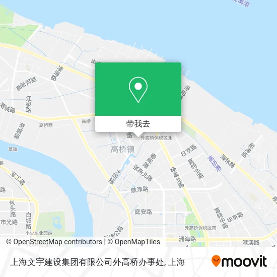 上海文宇建设集团有限公司外高桥办事处地图