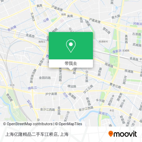 上海亿隆精品二手车江桥店地图