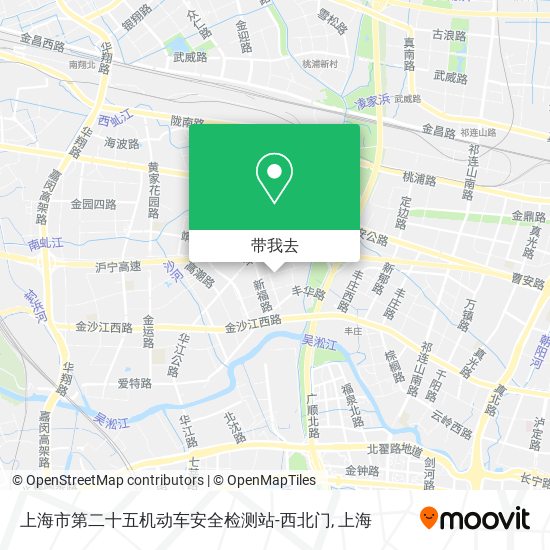上海市第二十五机动车安全检测站-西北门地图