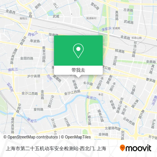 上海市第二十五机动车安全检测站-西北门地图
