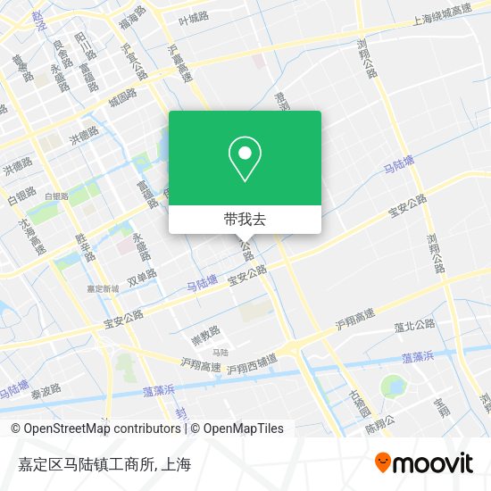嘉定区马陆镇工商所地图