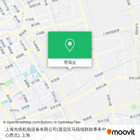 上海光侨机电设备有限公司(嘉定区马陆镇财政事务中心西北)地图