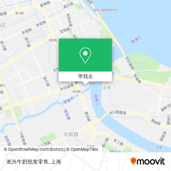 淞兴牛奶批发零售地图