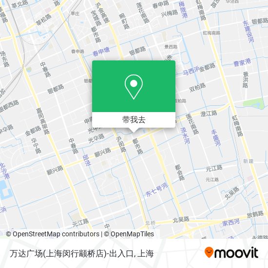万达广场(上海闵行颛桥店)-出入口地图