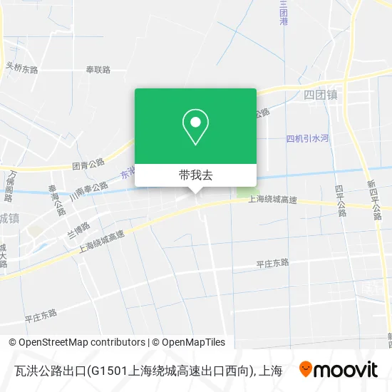 瓦洪公路出口(G1501上海绕城高速出口西向)地图