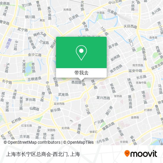 上海市长宁区总商会-西北门地图