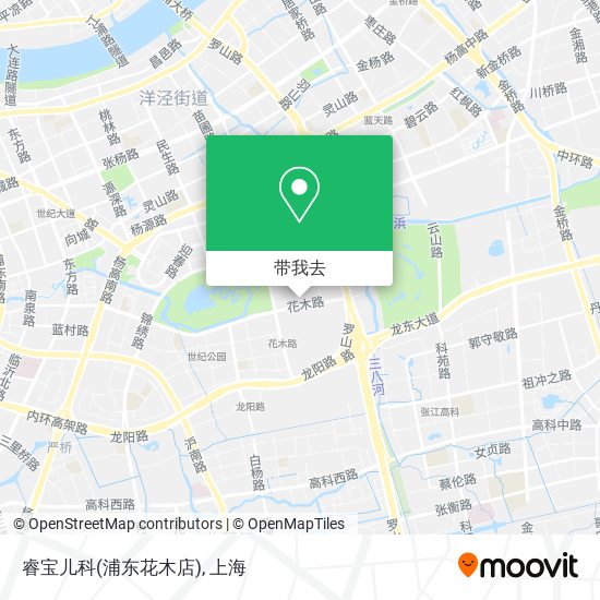 睿宝儿科(浦东花木店)地图