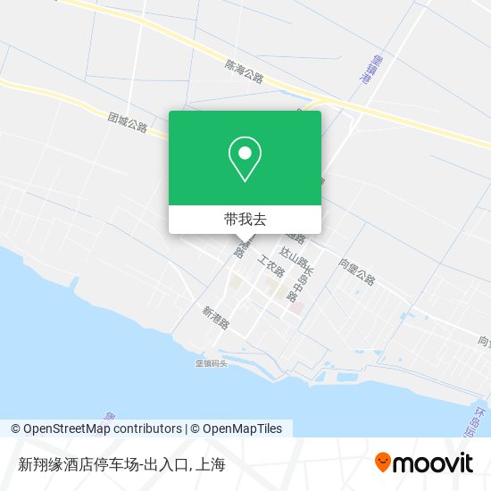 新翔缘酒店停车场-出入口地图