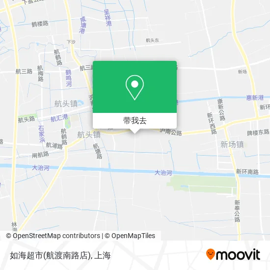 如海超市(航渡南路店)地图