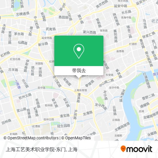 上海工艺美术职业学院-东门地图
