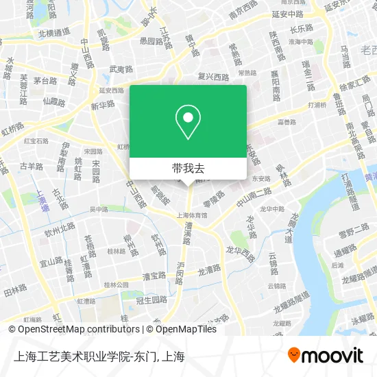 上海工艺美术职业学院-东门地图