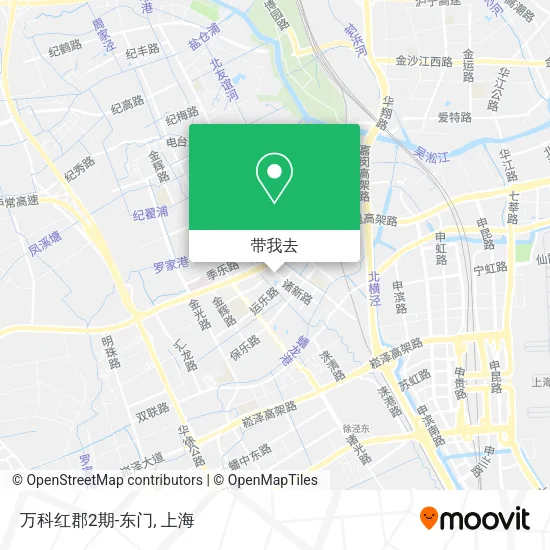 万科红郡2期-东门地图
