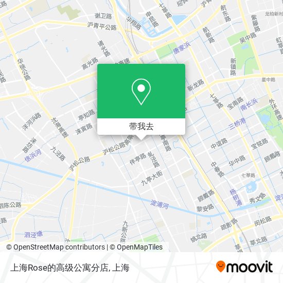 上海Rose的高级公寓分店地图