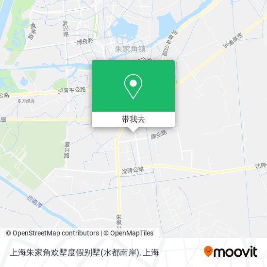 上海朱家角欢墅度假别墅(水都南岸)地图