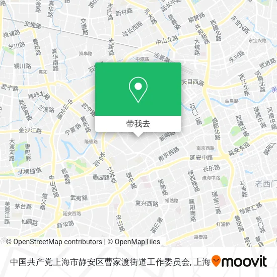 中国共产党上海市静安区曹家渡街道工作委员会地图