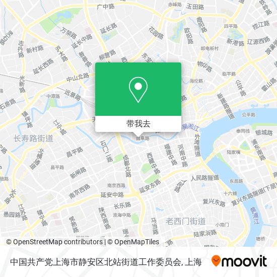 中国共产党上海市静安区北站街道工作委员会地图