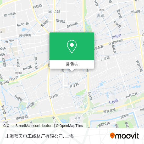 上海蓝天电工线材厂有限公司地图
