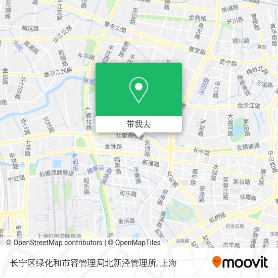 长宁区绿化和市容管理局北新泾管理所地图