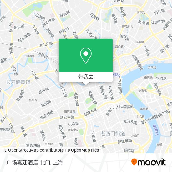 广场嘉廷酒店-北门地图