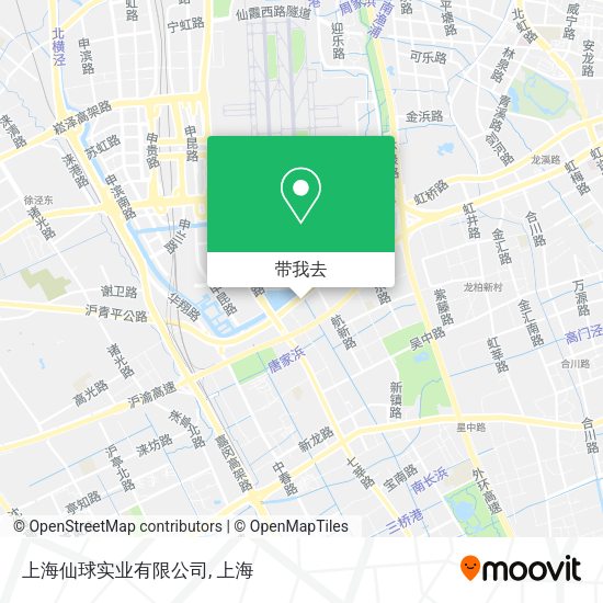 上海仙球实业有限公司地图
