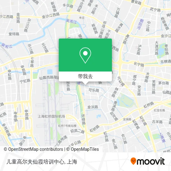 儿童高尔夫仙霞培训中心地图