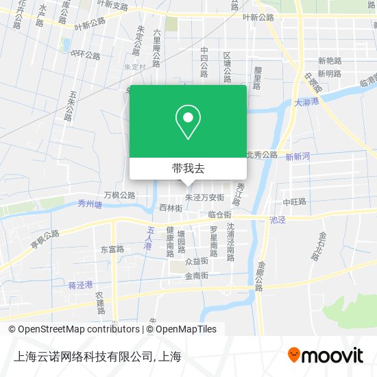 上海云诺网络科技有限公司地图