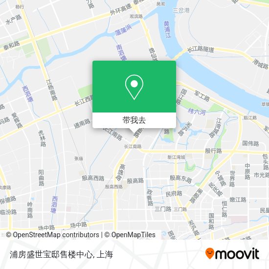 浦房盛世宝邸售楼中心地图