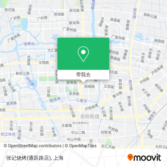 张记烧烤(通跃路店)地图