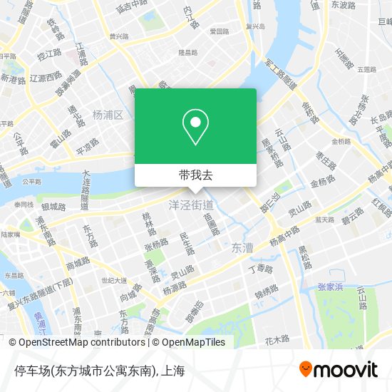 停车场(东方城市公寓东南)地图
