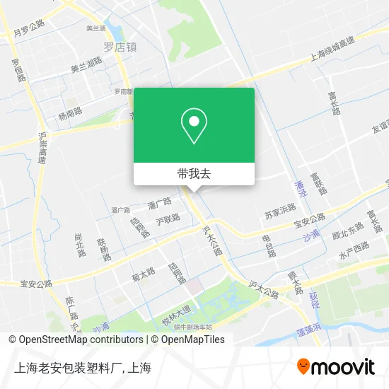上海老安包装塑料厂地图