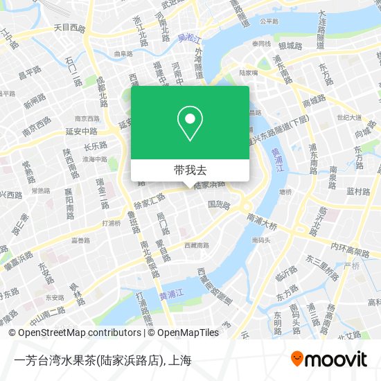 一芳台湾水果茶(陆家浜路店)地图