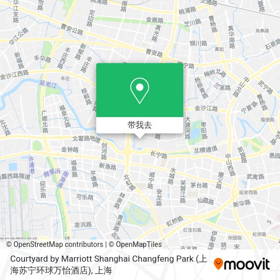 Courtyard by Marriott Shanghai Changfeng Park (上海苏宁环球万怡酒店)地图