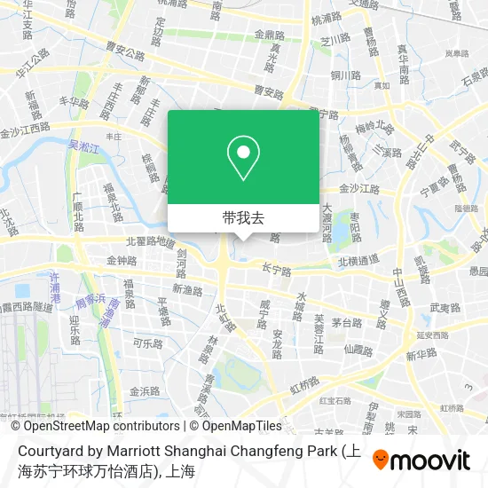 Courtyard by Marriott Shanghai Changfeng Park (上海苏宁环球万怡酒店)地图