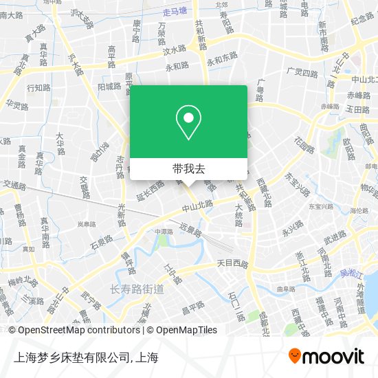 上海梦乡床垫有限公司地图