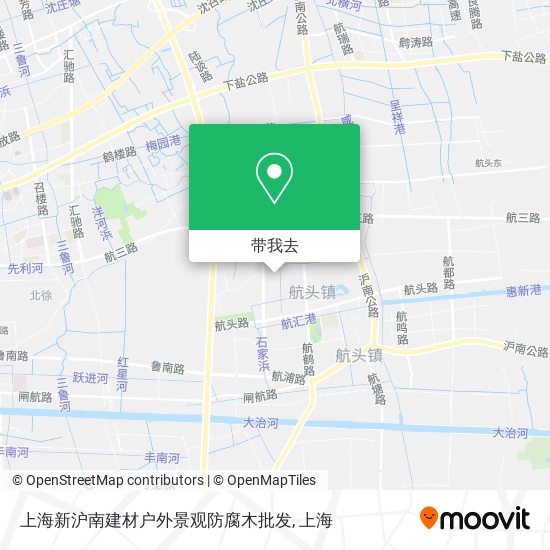 上海新沪南建材户外景观防腐木批发地图